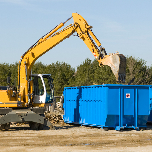 are there any restrictions on where a residential dumpster can be placed in Brookfield New York